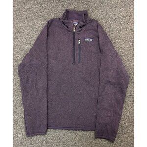 Patagonia Better Sweater 1/4-Zip Fleece Pullover Women's M Medium Purple